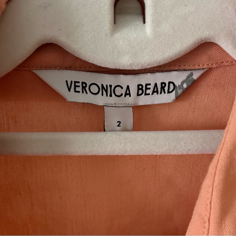 Veronica Beard Peach Midi Dress - Picture 7 of 9